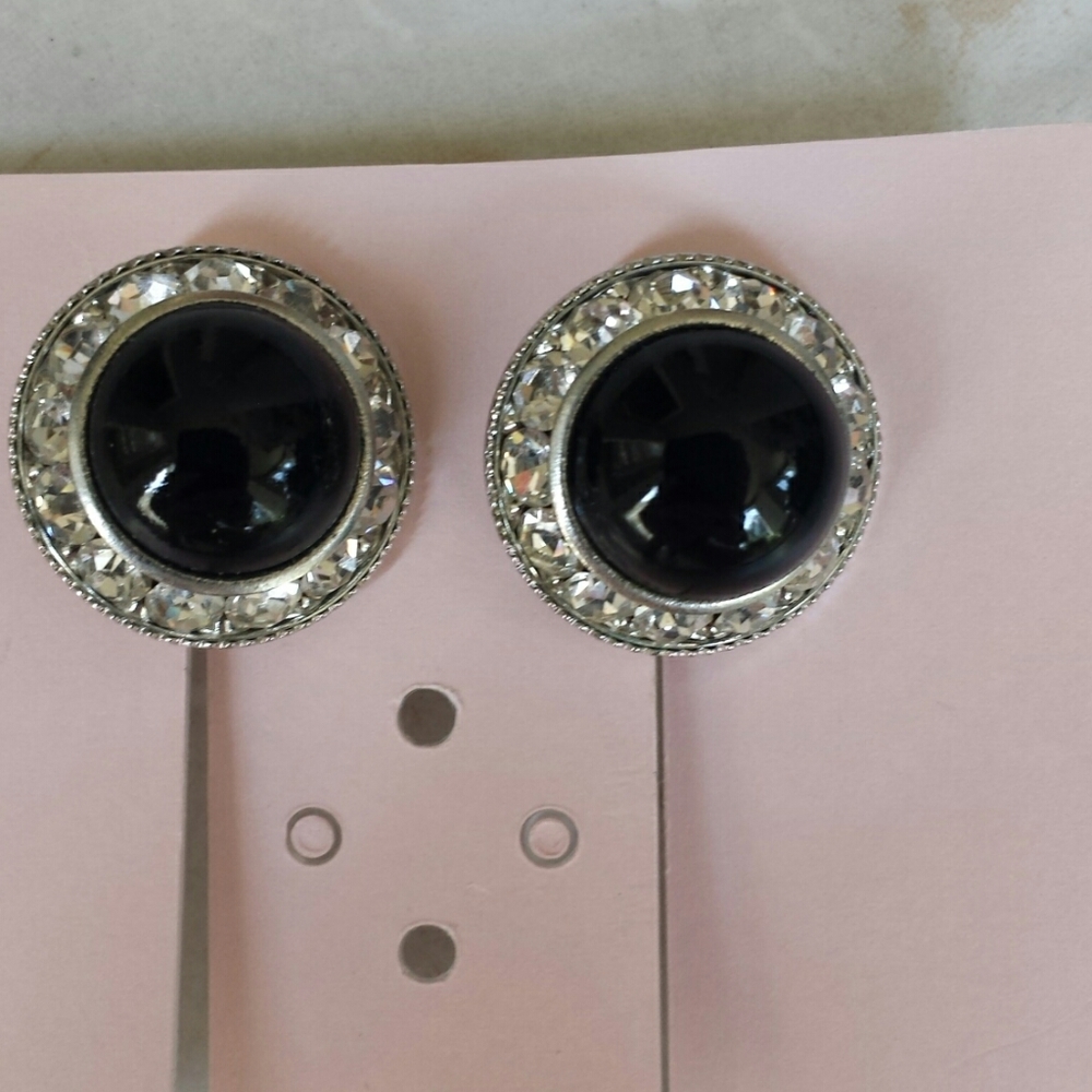Boutique Black Stone Earrings